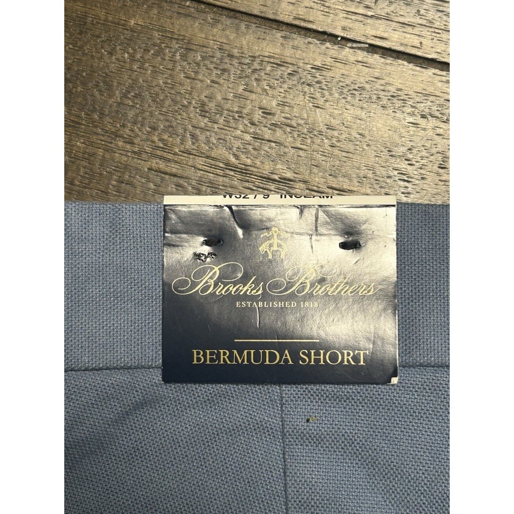 Brooks Brothers $80 Bermuda Shorts Blue NWT Size 32 Men's 640 - Picture 7 of 7
